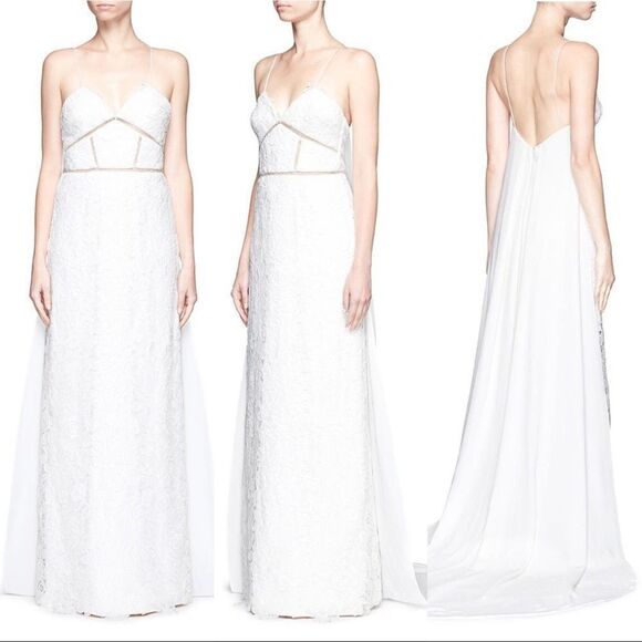 Self-Portrait Angelica Bridal Maxi Dress - Picture 4 of 12